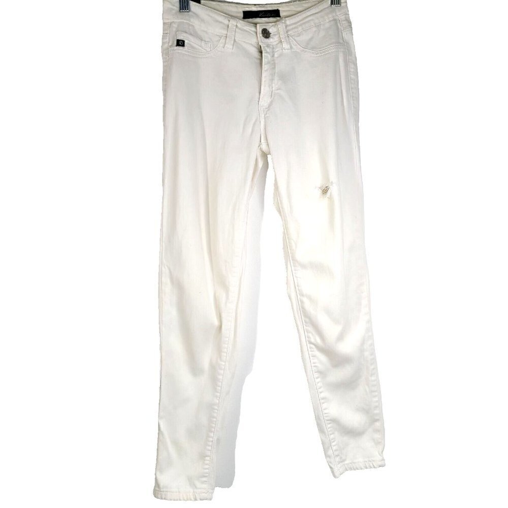 KanCan Jeans Women 25 White Estilo Skinny Low Rise Denim Stretch Pants 25x26